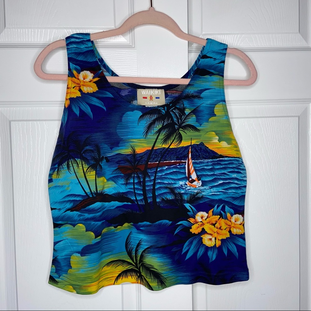 Vintage tropical top size XL